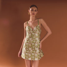 ENDLESS ROSE - Jaquard A Line Mini Dress - DRESSES available at Objectrare
