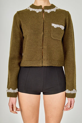 ENDLESS ROSE - Jewel Cardigan - SWEATERS & KNITS available at Objectrare