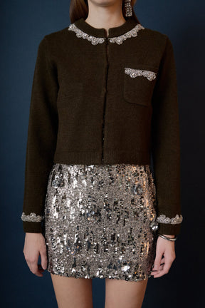 ENDLESS ROSE - Jewel Cardigan - SWEATERS & KNITS available at Objectrare