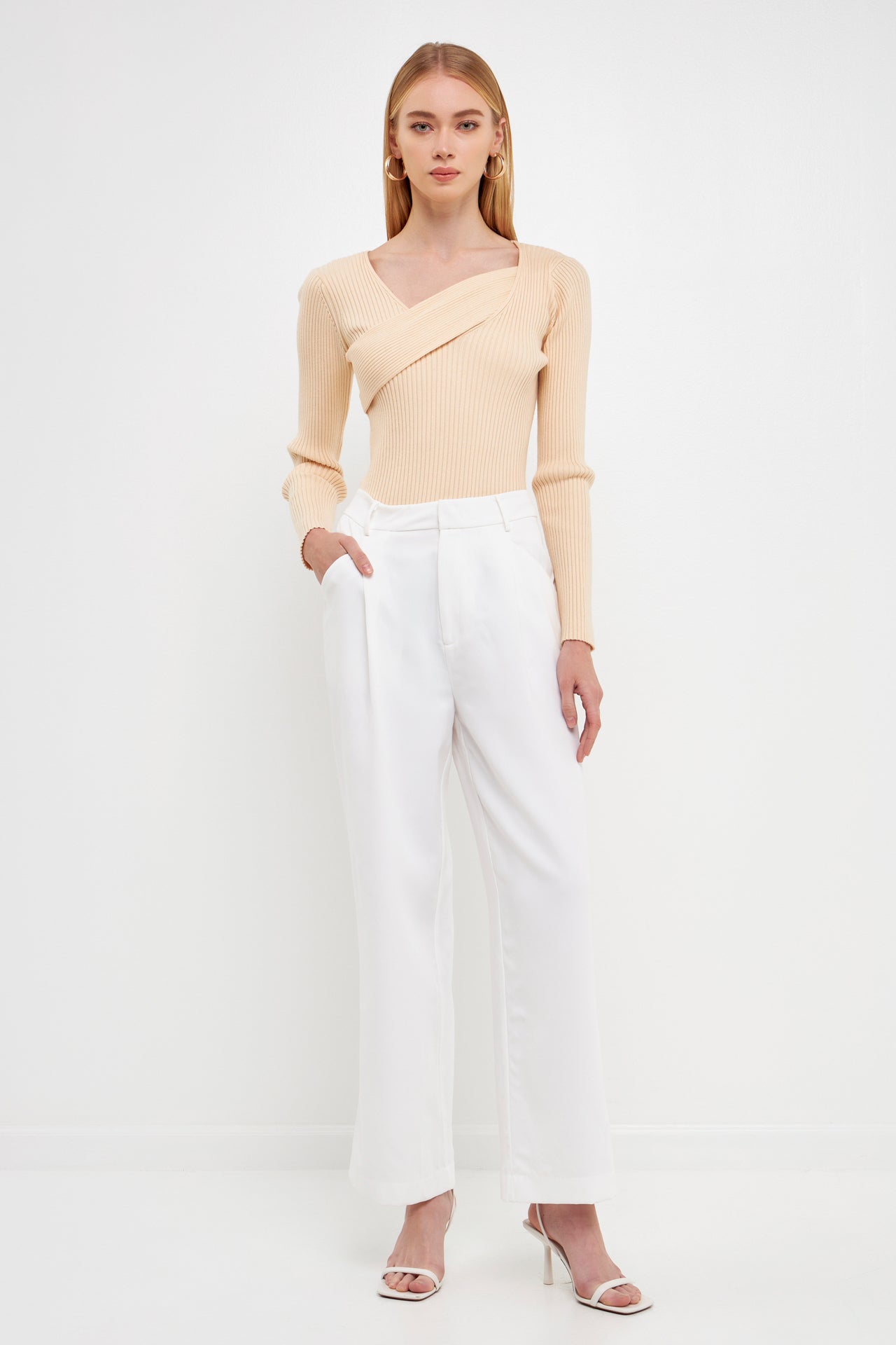 ENDLESS ROSE - Knit Wrap Sweater - SWEATERS & KNITS available at Objectrare