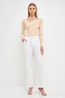 ENDLESS ROSE - Knit Wrap Sweater - SWEATERS & KNITS available at Objectrare