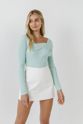 ENDLESS ROSE - Knit Wrap Sweater - TOPS available at Objectrare