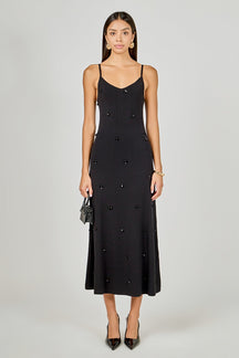 ENDLESS ROSE - Embellished Knit Midi Dress - DRESSES available at Objectrare