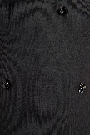 ENDLESS ROSE - Embellished Knit Midi Dress - DRESSES available at Objectrare