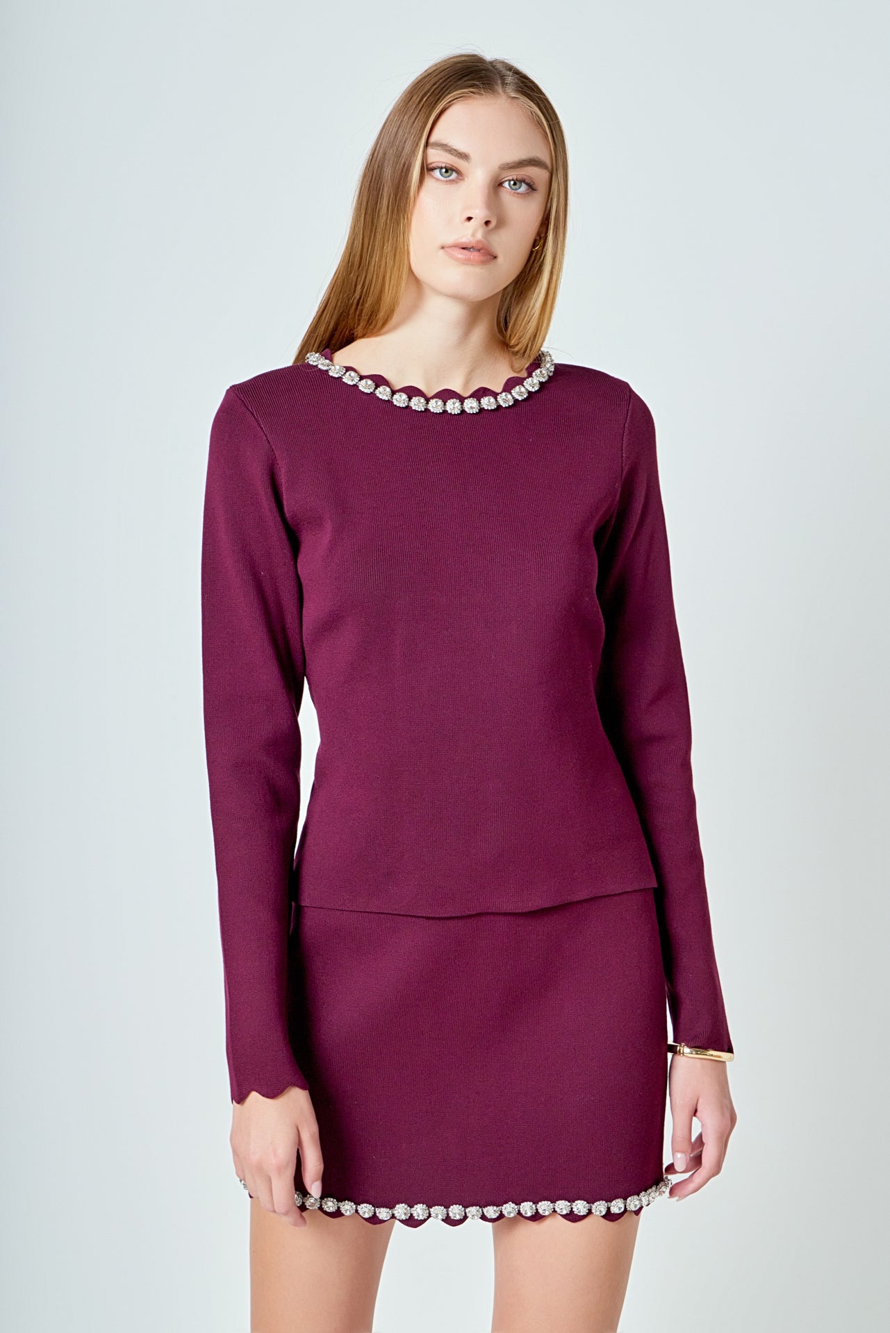 Long Sleeve Jewel Top
