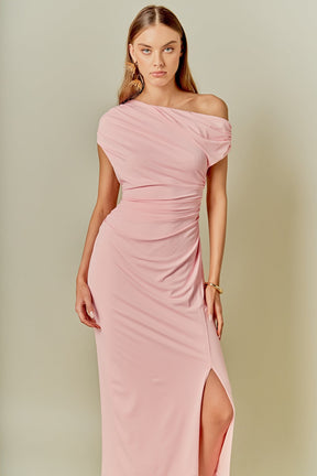 ENDLESS ROSE - Off Shoulder Midi Dress - DRESSES available at Objectrare