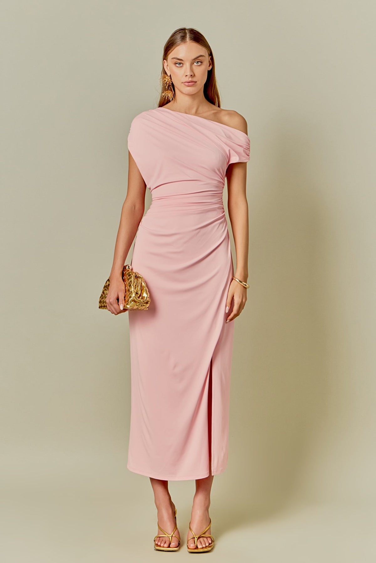 ENDLESS ROSE - Off Shoulder Midi Dress - DRESSES available at Objectrare