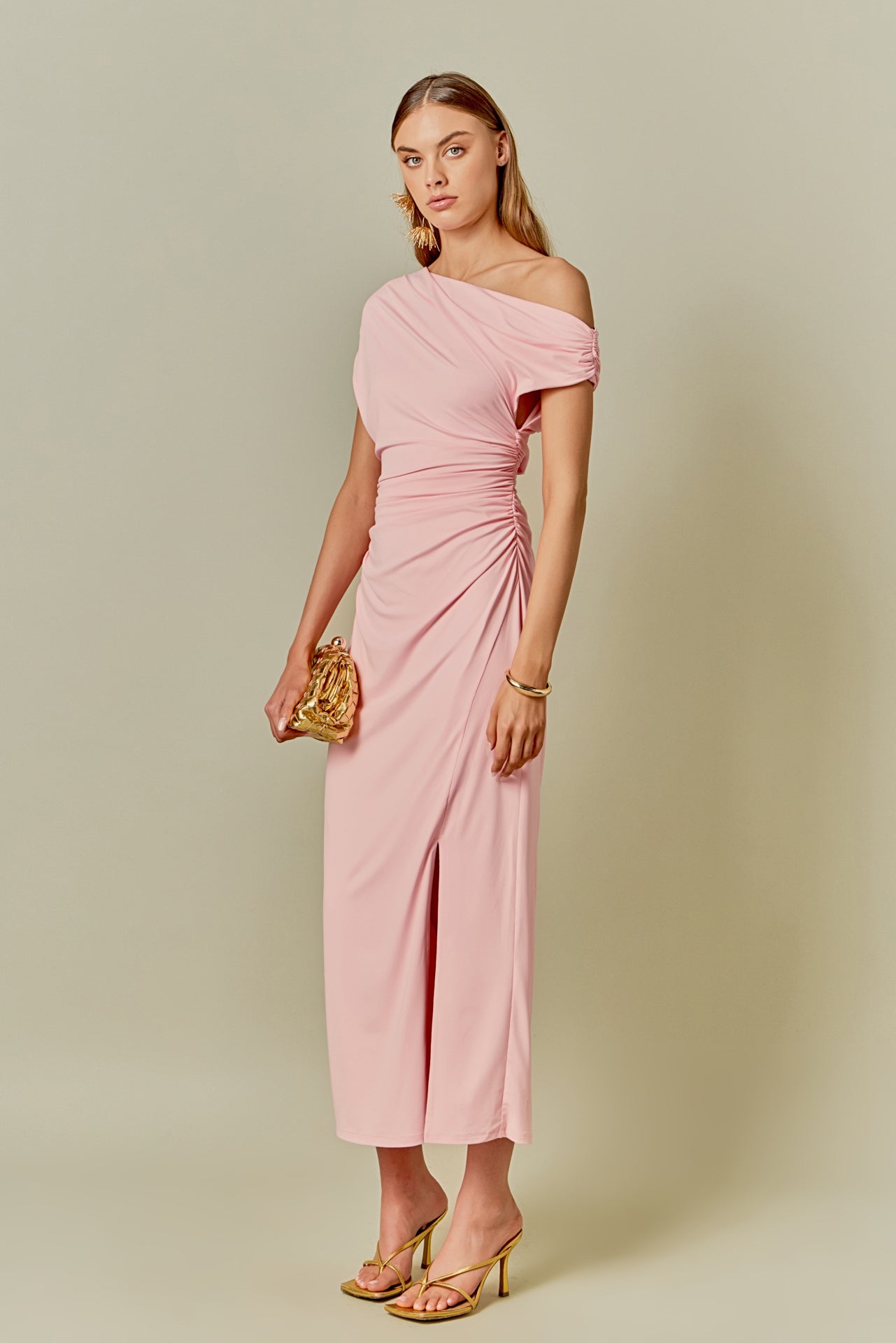 ENDLESS ROSE - Off Shoulder Midi Dress - DRESSES available at Objectrare