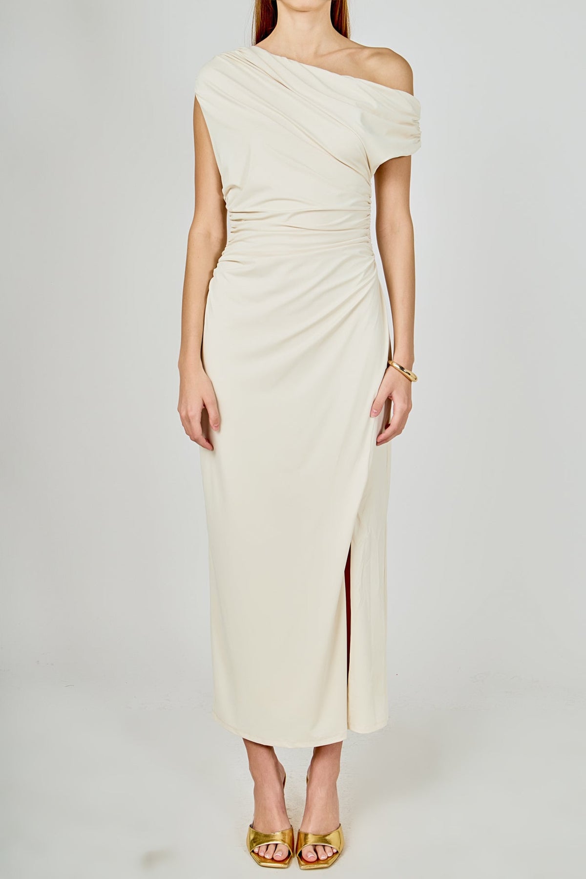 Off Shoulder Midi Dress