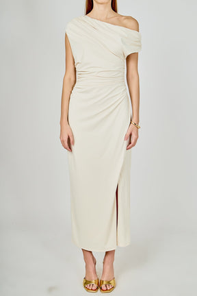 ENDLESS ROSE - Off Shoulder Midi Dress - DRESSES available at Objectrare