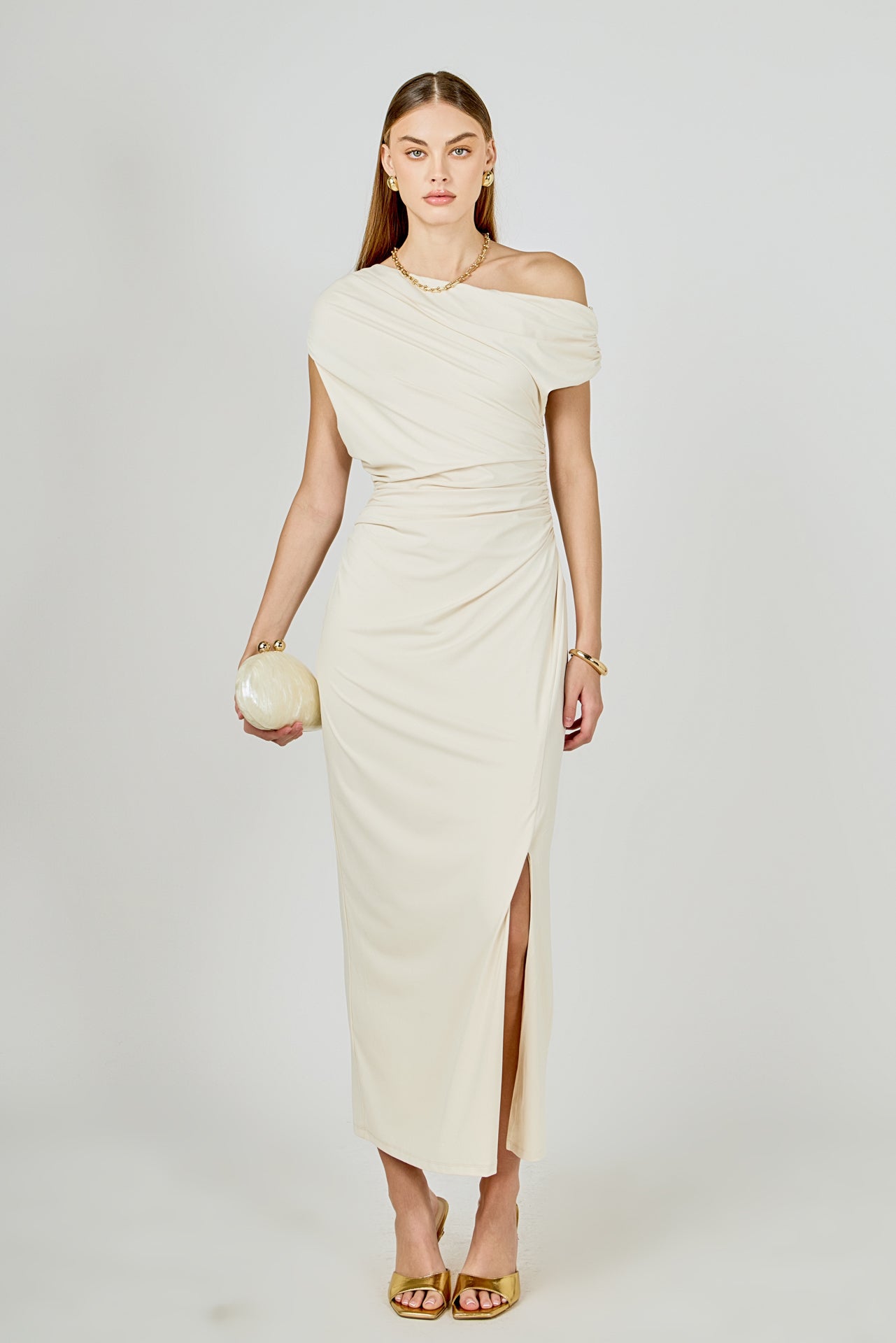 ENDLESS ROSE - Off Shoulder Midi Dress - DRESSES available at Objectrare