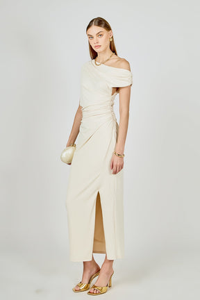 Off Shoulder Midi Dress