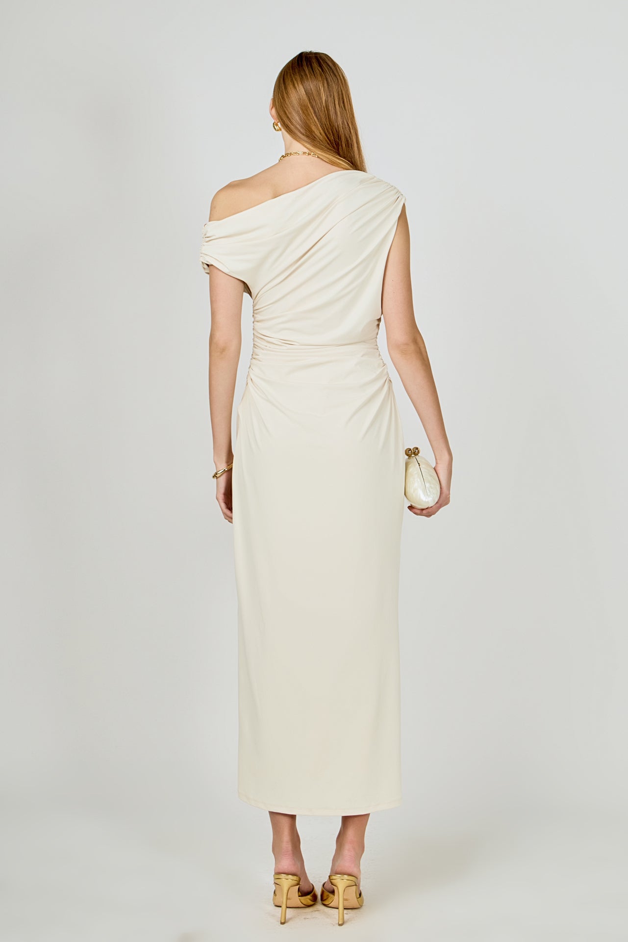 Off Shoulder Midi Dress