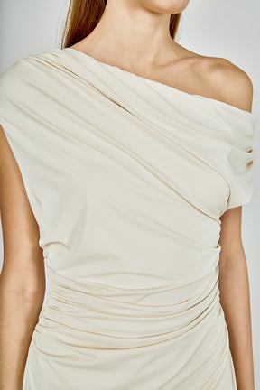 ENDLESS ROSE - Off Shoulder Midi Dress - DRESSES available at Objectrare