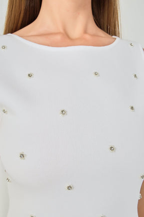 Jewel Embellished Top