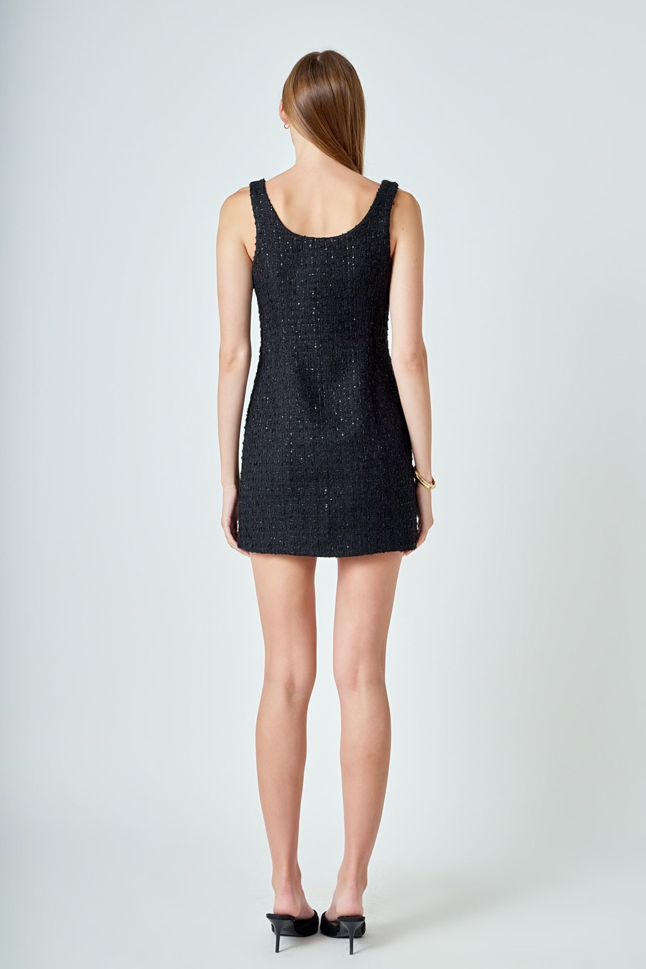 ENDLESS ROSE - Tweed Mini Dress - DRESSES available at Objectrare