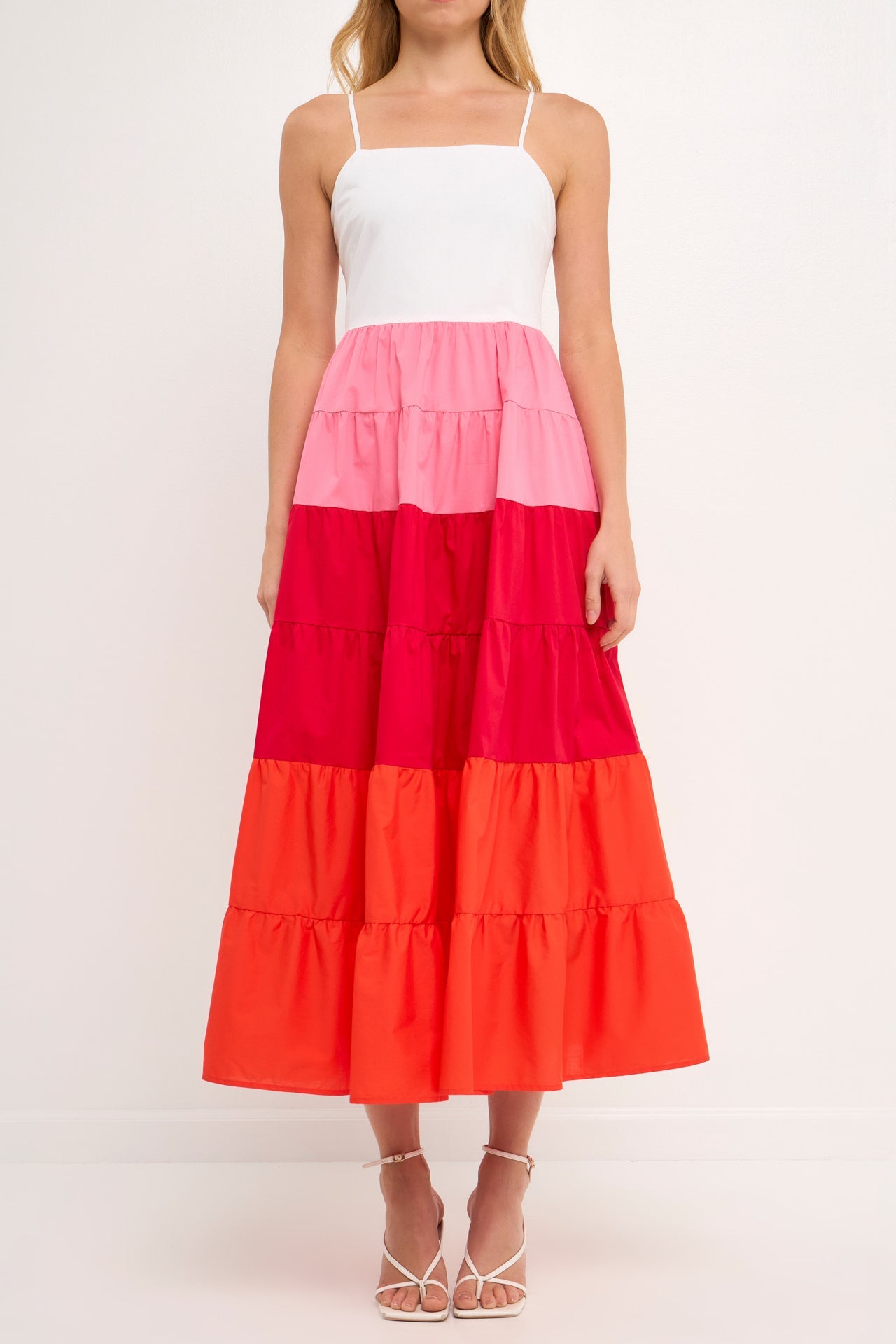 ENGLISH FACTORY - English Factory - Color Block Spaghetti Maxi Dress - DRESSES available at Objectrare