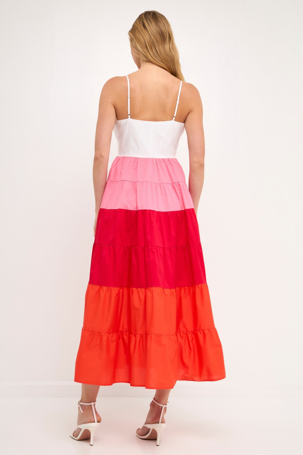 ENGLISH FACTORY - English Factory - Color Block Spaghetti Maxi Dress - DRESSES available at Objectrare