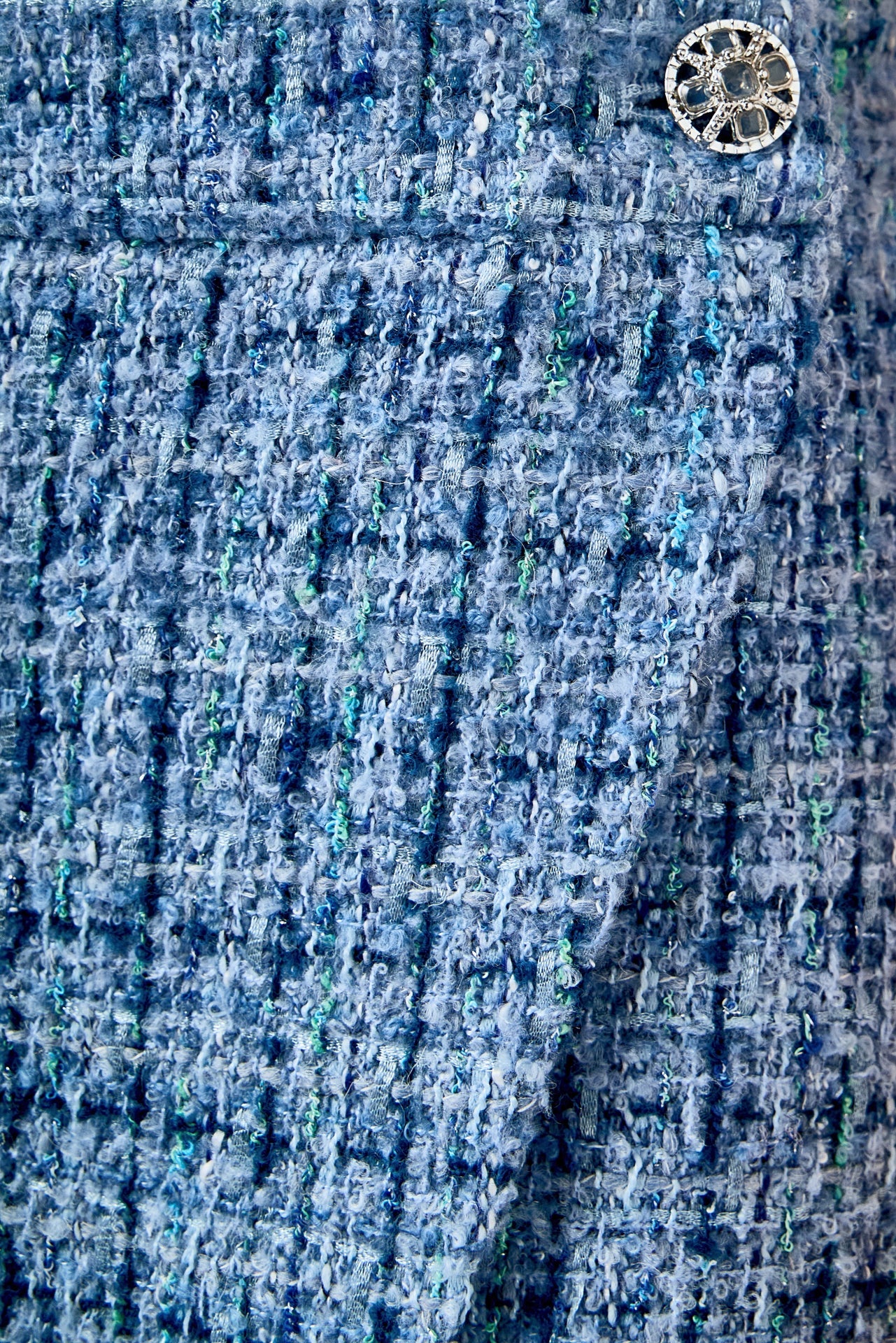 ENDLESS ROSE - Tweed Front Flap Wrap Skirt - SKIRTS available at Objectrare