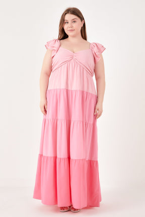 ENGLISH FACTORY - English Factory - Sweet Heart Color Block Maxi Dress - DRESSES available at Objectrare