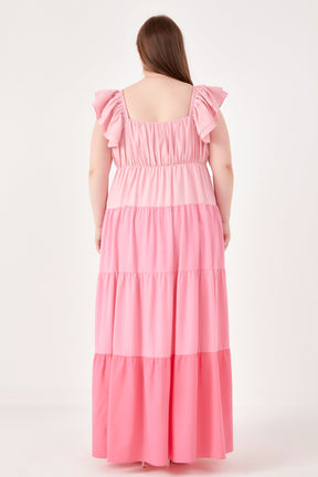 ENGLISH FACTORY - English Factory - Sweet Heart Color Block Maxi Dress - DRESSES available at Objectrare