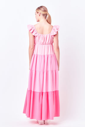 ENGLISH FACTORY - English Factory - Sweet Heart Color Block Maxi Dress - DRESSES available at Objectrare