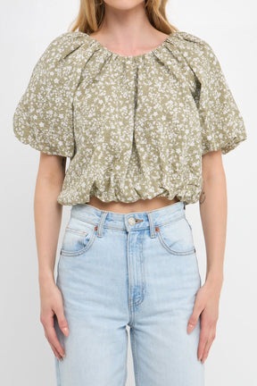 FREE THE ROSES - Free The Roses - Raglan Blouson Cropped Top - TOPS available at Objectrare