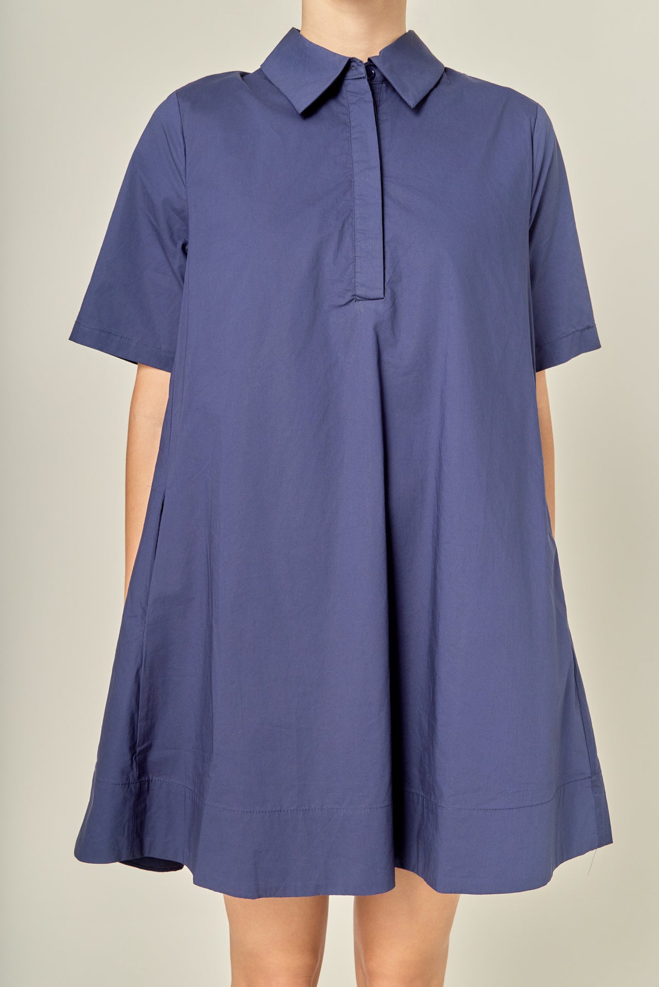 ENGLISH FACTORY - Poplin A-Line Mini Dress - DRESSES available at Objectrare