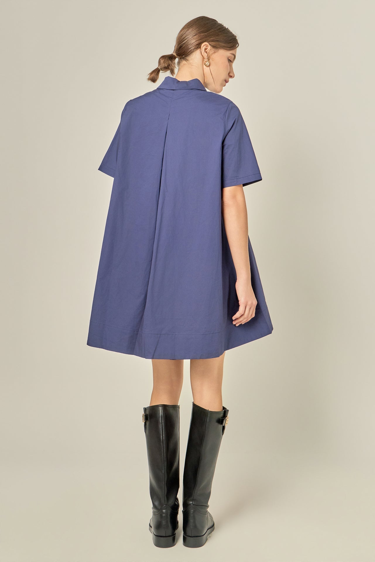 ENGLISH FACTORY - Poplin A-Line Mini Dress - DRESSES available at Objectrare