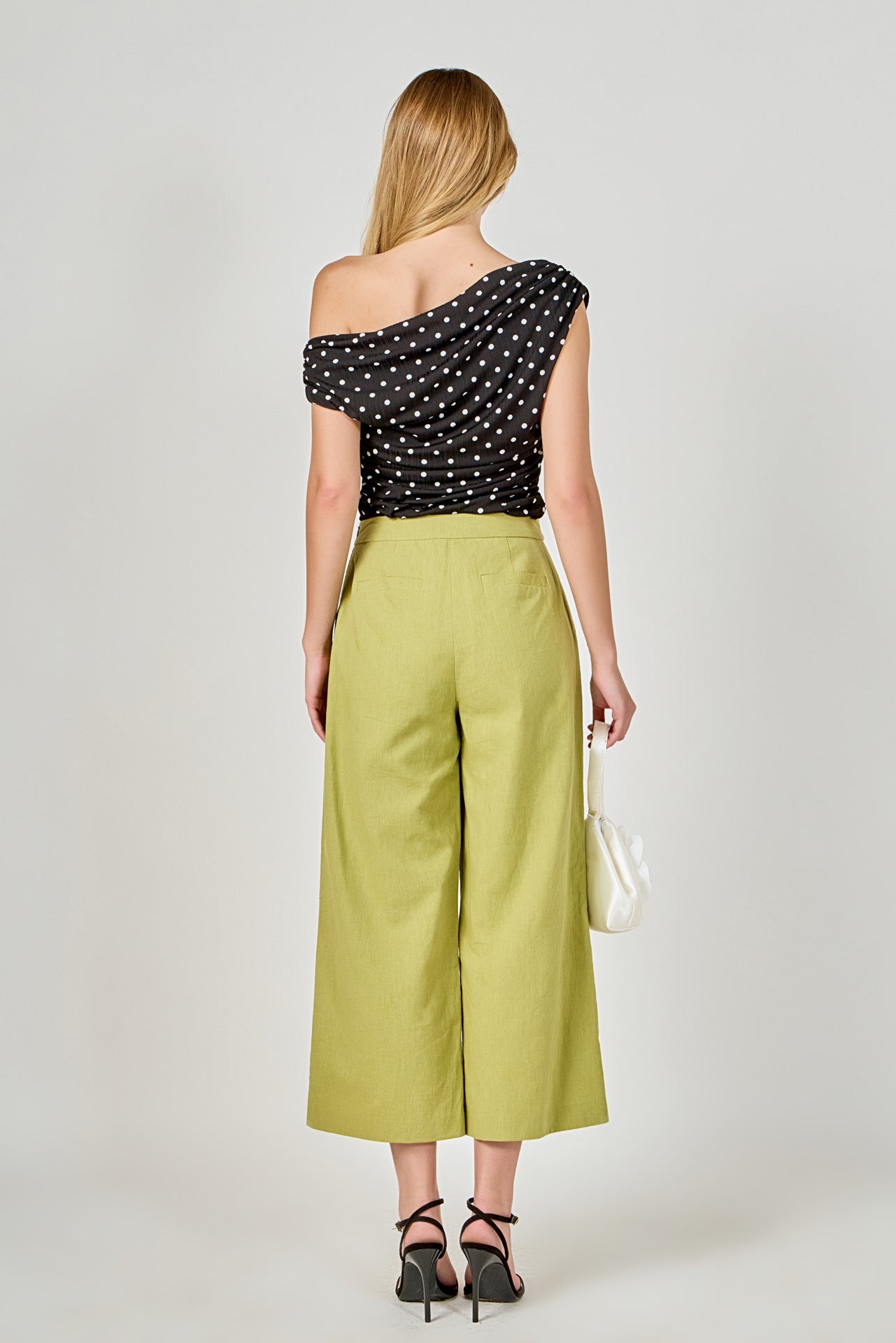 Asymmetrical Polka Dot Top