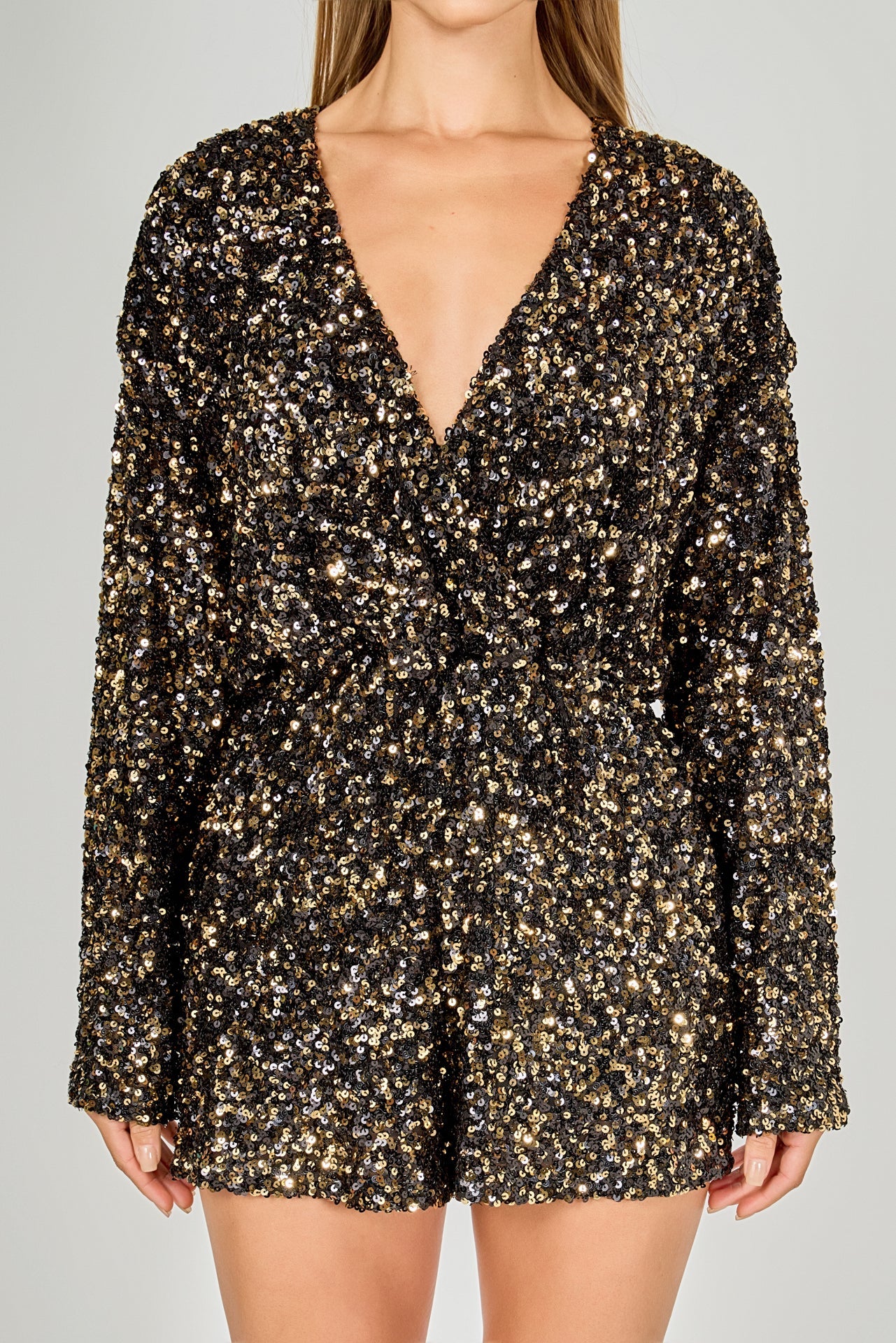 ENDLESS ROSE - Sequin Romper - ROMPERS available at Objectrare