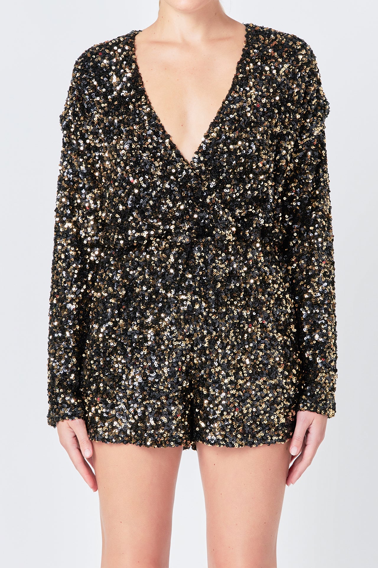 ENDLESS ROSE - Sequin Romper - ROMPERS available at Objectrare