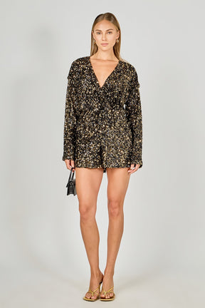 ENDLESS ROSE - Sequin Romper - ROMPERS available at Objectrare