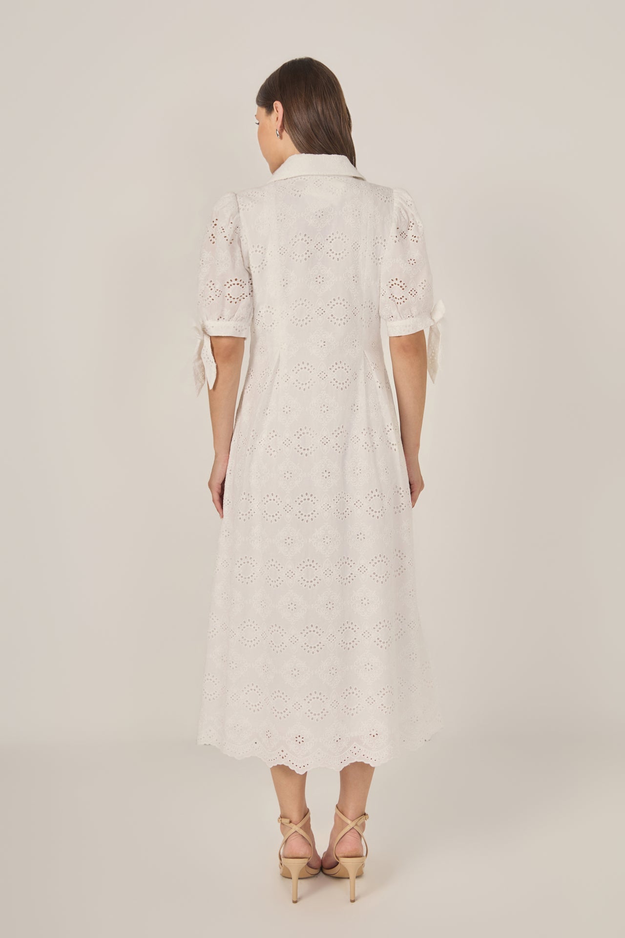 Embroidered Midi Dress