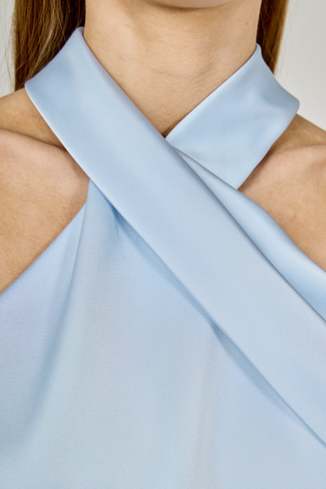 Halter Neck Satin Top