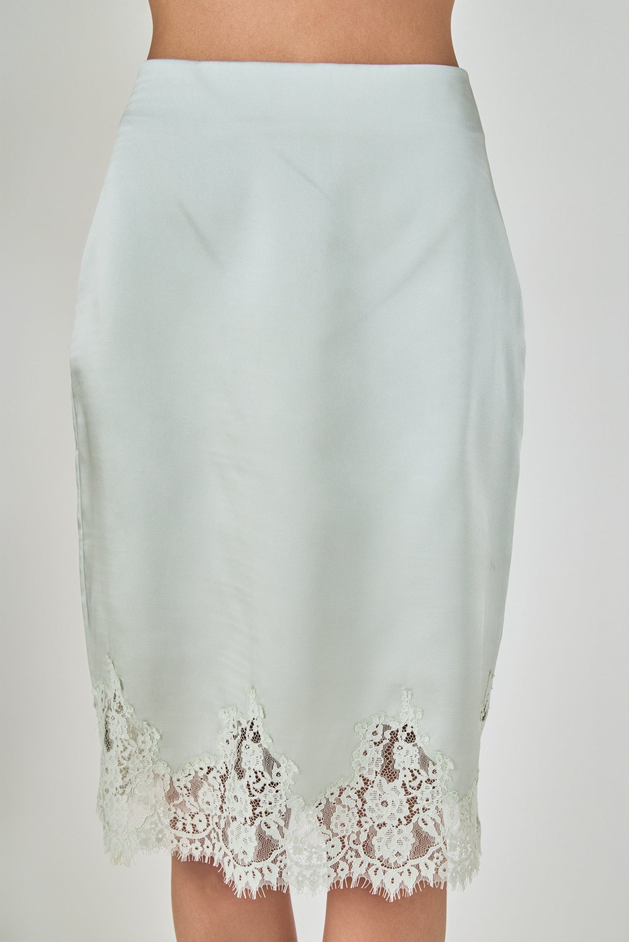ENDLESS ROSE - Satin Midi Skirt - SKIRTS available at Objectrare