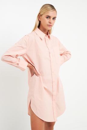 ENGLISH FACTORY - Classic Collared Dress Shirt - DRESSES available at Objectrare
