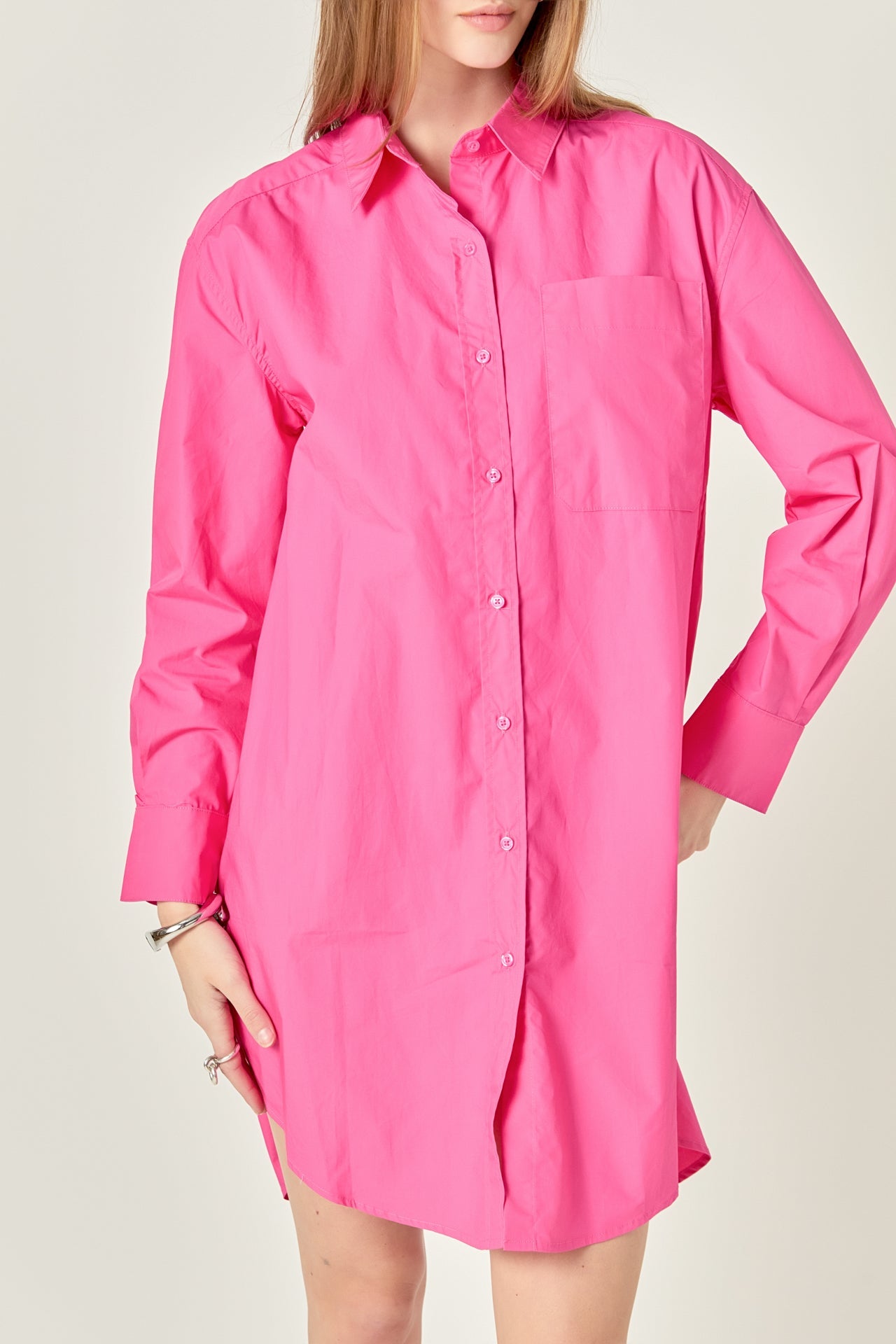 ENGLISH FACTORY - Classic Collared Dress Shirt - DRESSES available at Objectrare