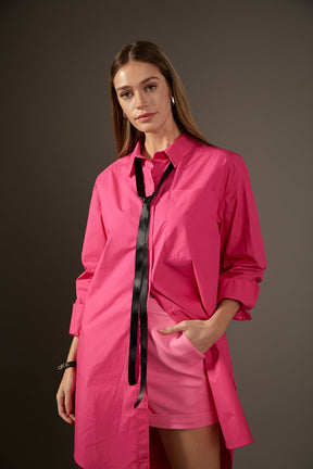 ENGLISH FACTORY - English Factory - Classic Collared Dress Shirt - DRESSES available at Objectrare