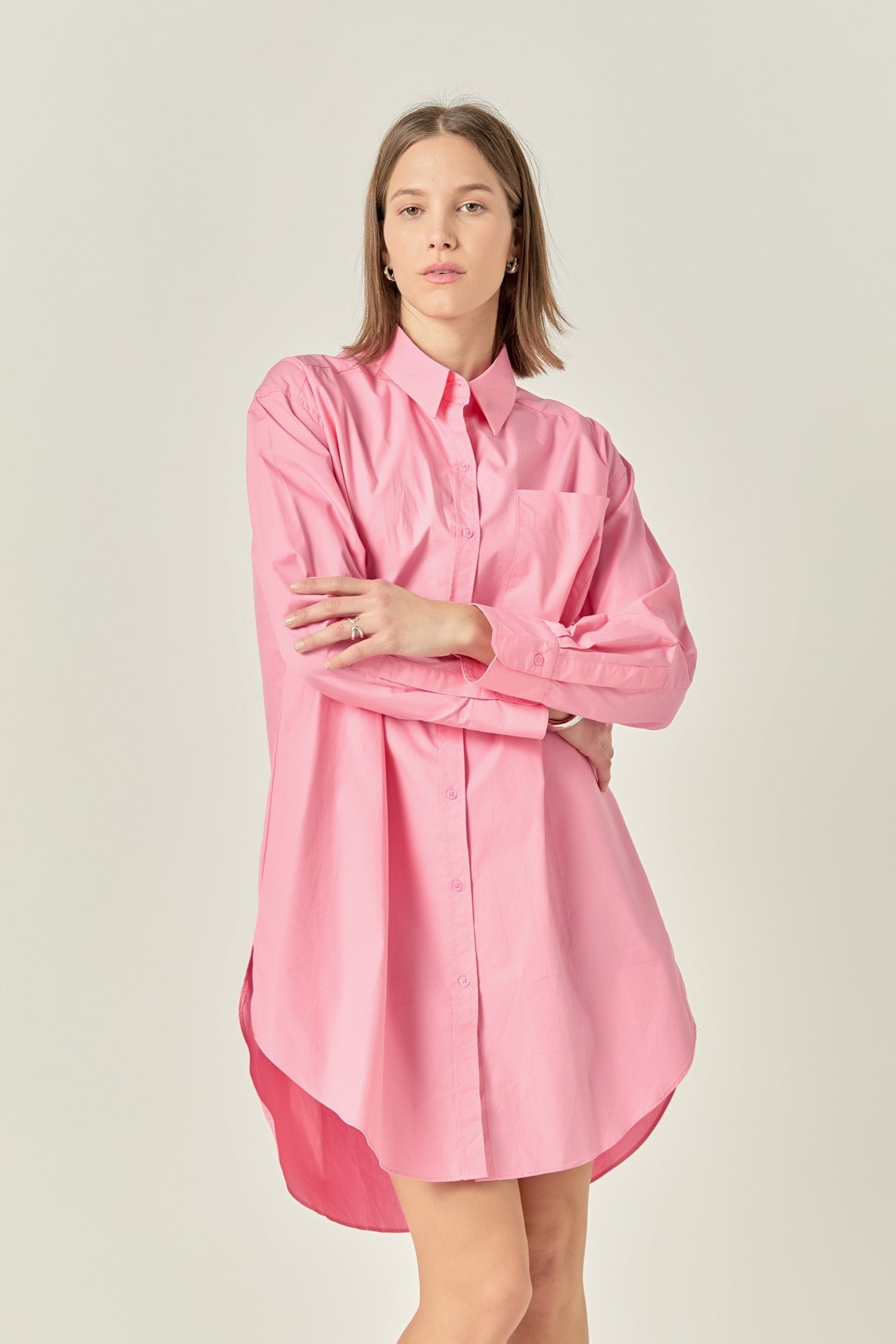 ENGLISH FACTORY - Classic Collared Dress Shirt - DRESSES available at Objectrare