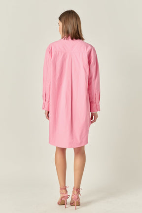 ENGLISH FACTORY - Classic Collared Dress Shirt - DRESSES available at Objectrare
