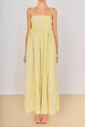 ENGLISH FACTORY - Striped Maxi Dress - DRESSES available at Objectrare