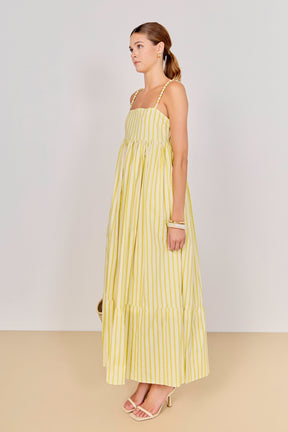 ENGLISH FACTORY - Striped Maxi Dress - DRESSES available at Objectrare