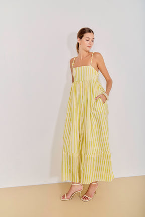 ENGLISH FACTORY - Striped Maxi Dress - DRESSES available at Objectrare