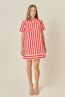 Coastal Stripe Mini Dress