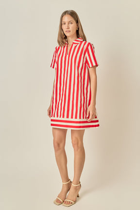 Coastal Stripe Mini Dress