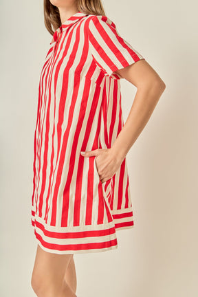 Coastal Stripe Mini Dress