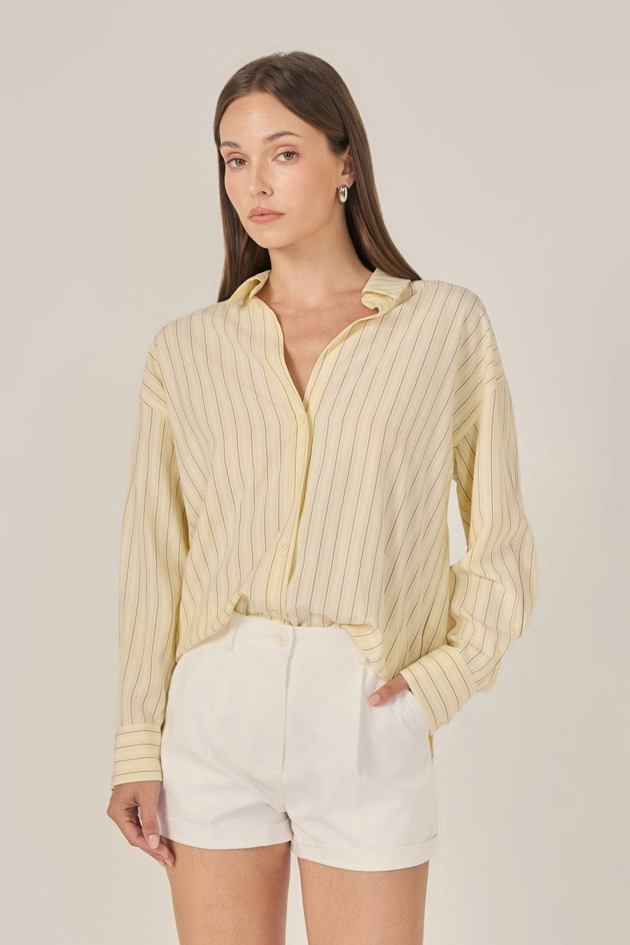 Tape Stripe Poplin Shirt