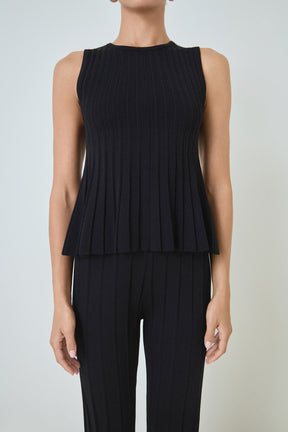 MARSY - Sleeveless Knit Top - TOPS available at Objectrare