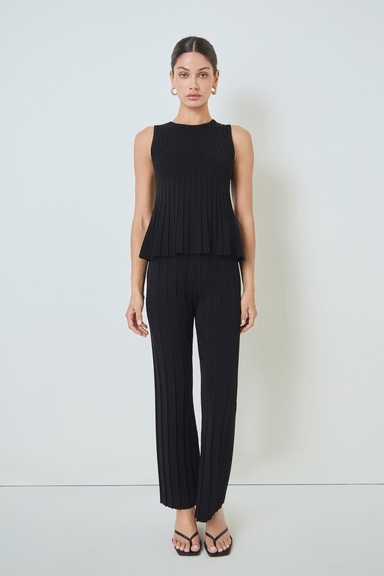 MARSY - Sleeveless Knit Top - TOPS available at Objectrare